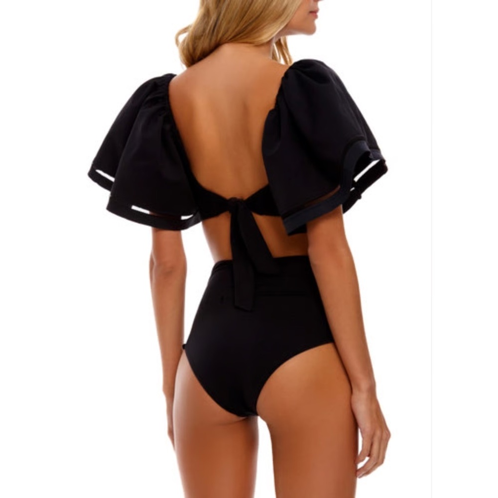 Agua Bendita Black Swimwear Top - Picture 3 of 9